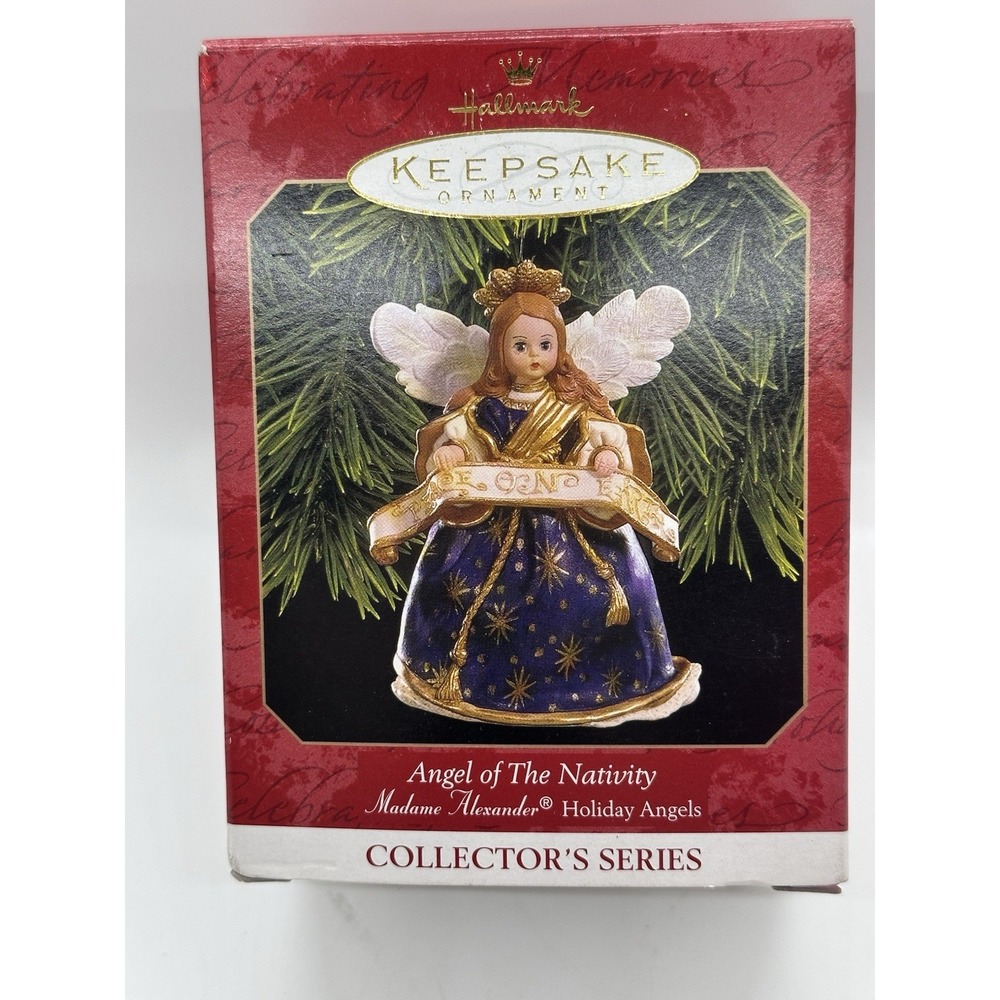 ANGEL‎ OF THE NATIVITY - MADAME ALEXANDER 1999 HALLMARK KEEPSAKE ORNAMENT NIB